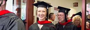 Photo of a woman at graduation.
